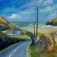 "Down the hill in February" - Original Painting