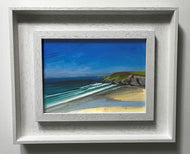 "Mawgan Porth clifftop" - Original Painting