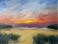 "Porthcothan Sunset" - Original Painting