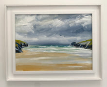 "Proper Cornish Summer Weather at Porthcothan" - Original Painting