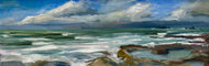 "Above the Sea Pool at Treyarnon" - Original Painting