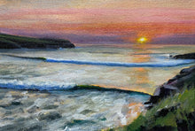 "Treyarnon Sunset" - Original Painting
