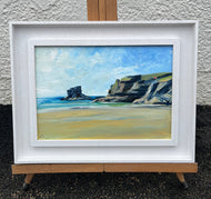 "Low tide Porthcothan" - Original Painting