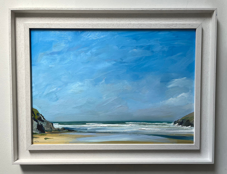 'Mawgan Porth Mid Tide' - Original Painting
