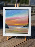 "Mawgan Porth sunset 3" - Original Painting