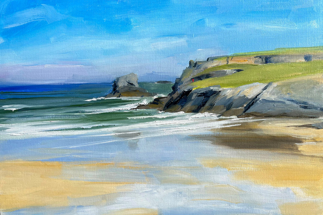 'Porthcothan from the southside' Fine art print