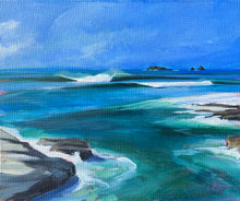 oil painting of chair cove