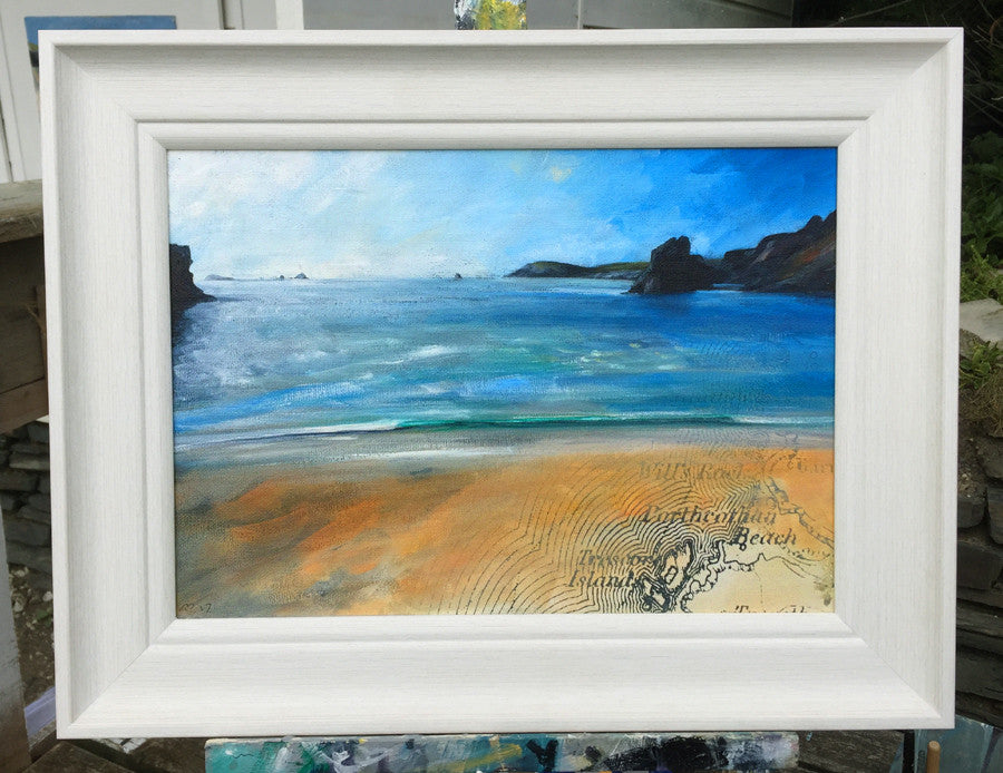 Painting of Golden Burn beach