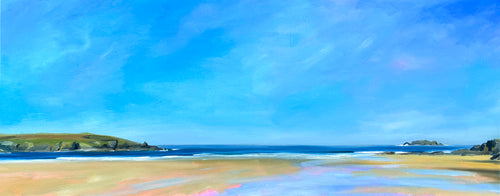 painting of harlyn bay
