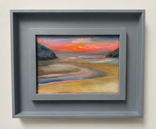 'Mawgan Porth Sunset' - Original Oil Painting