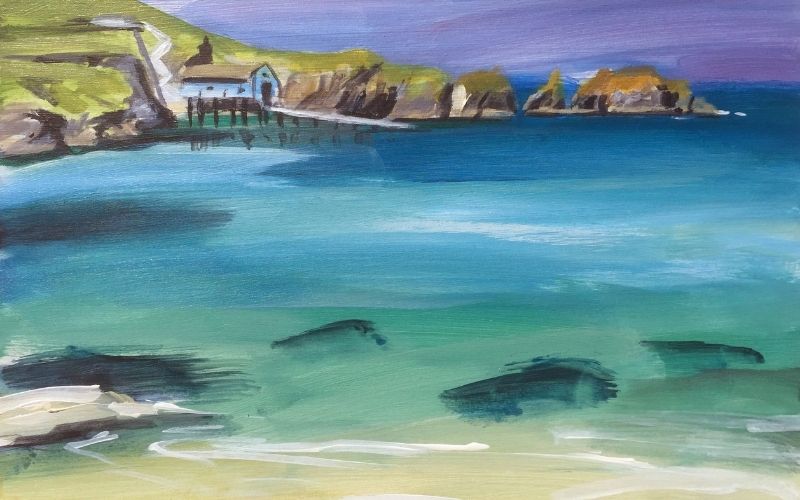 painting of mother iveys bay