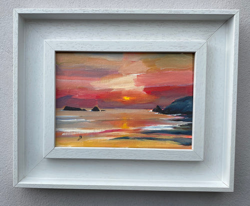 cornish sunset painting