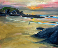 Treyarnon Sunset - Original Oil Painting