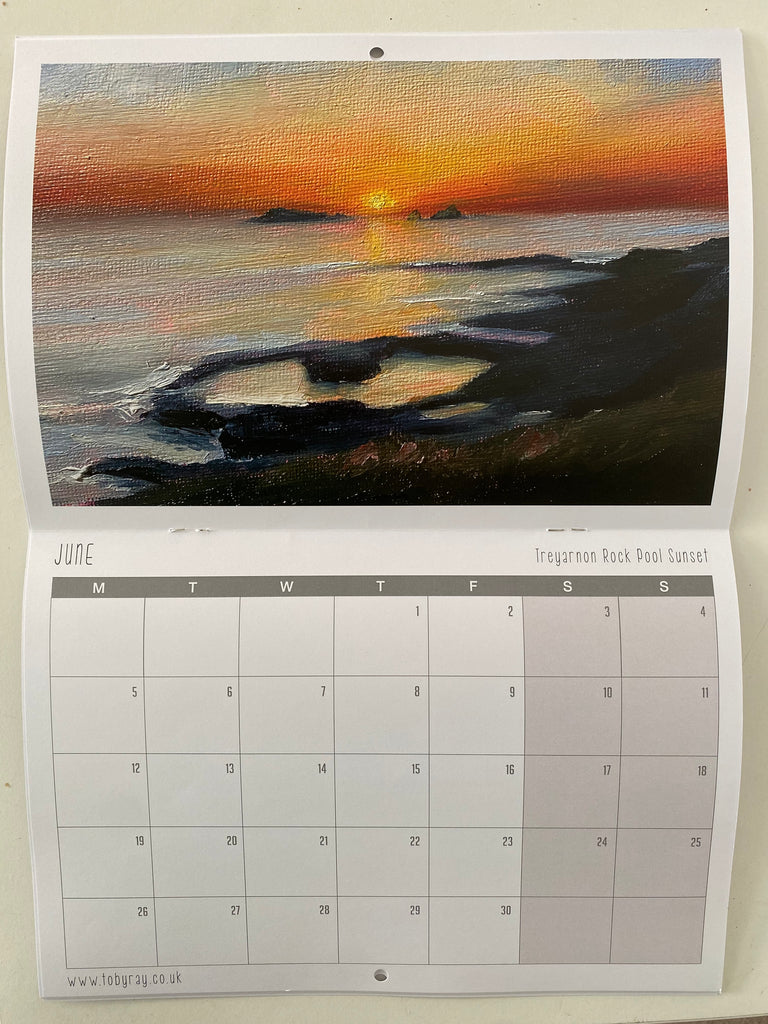 2023 Fine Art Calendar - Surf Artist Toby Ray – Toby Ray Fine Art