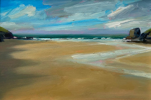 Porthcothan January 2 - Original Oil Painting